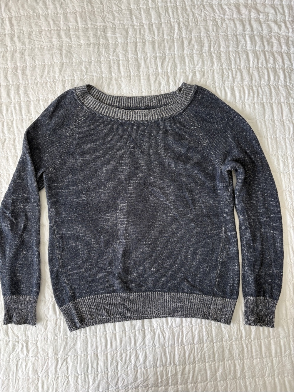 GAP Dark Heather Gray Scoop Neck Sweater